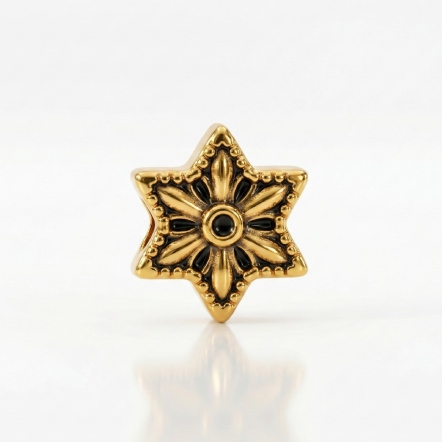 黑影金幸運星串珠