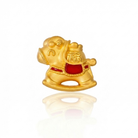 搖搖馬5D硬金琺瑯串珠