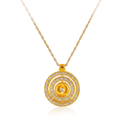 轉轉福氣古法金項鍊