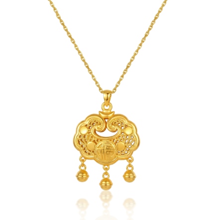 福字5D硬金小兒胖鎖