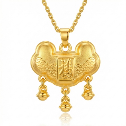 天賜鴻福5D硬金小兒胖鎖