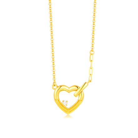 心型鑽石小套鍊