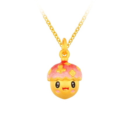 榛好看3D硬金墜子