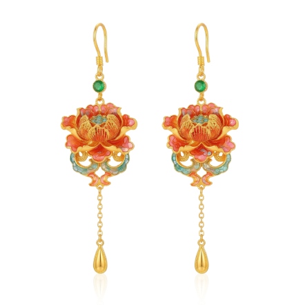 古法金牡丹花套組