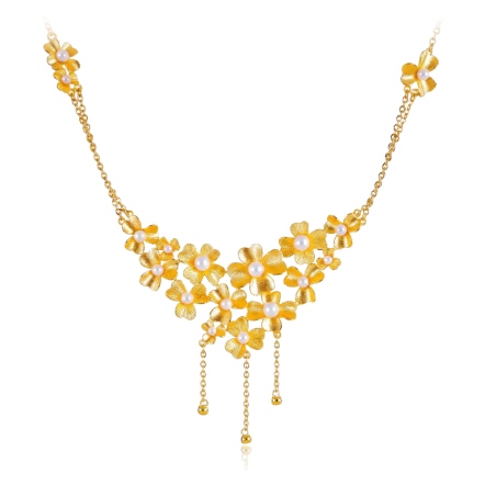 晨露花語黃金套鍊