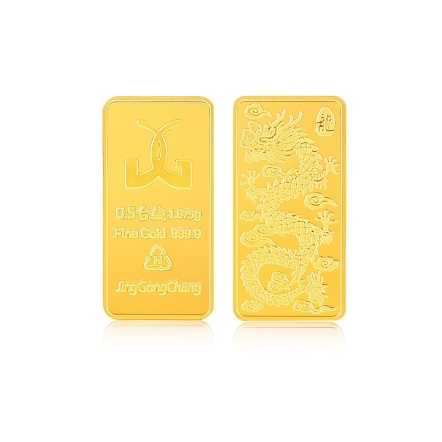純金5分金塊-龍