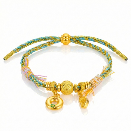 招財納福古法金手鍊