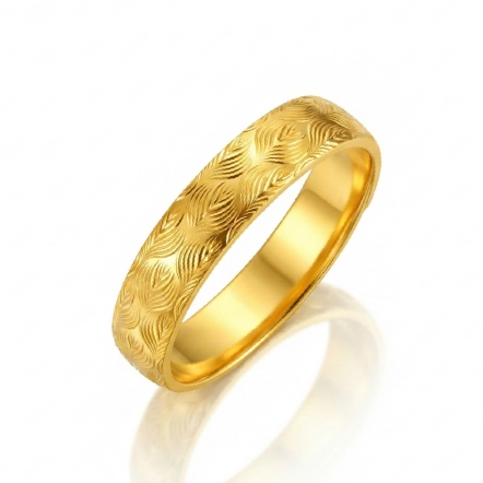 織愛古法雲錦金戒指