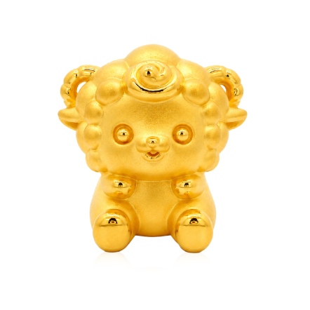三羊開泰3D硬金擺件