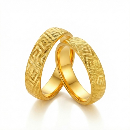 織紋古法雲錦金(男戒)