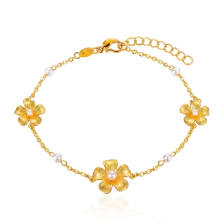 晨露花語黃金手鍊