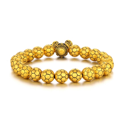 玄黑六字真言古法黑影金手鍊