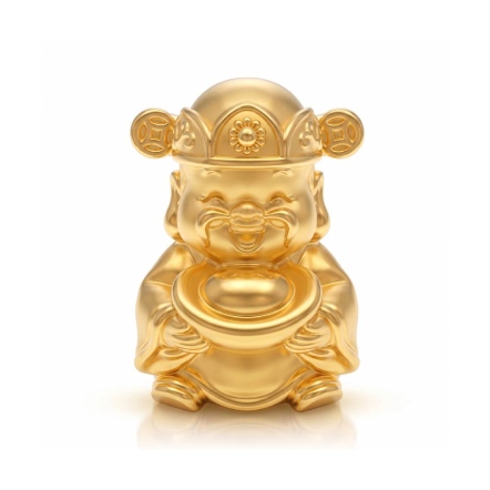 財神爺硬金擺件