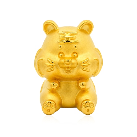 虎虎生威3D硬金擺件