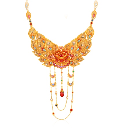 古法金牡丹花套組