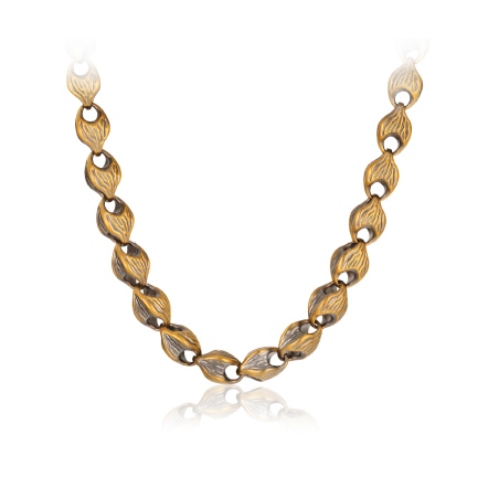 獵焰古法黑影金項鍊